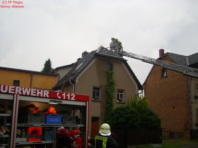29.07.2014, FGebäude, Blitzschlag in Wohnhaus