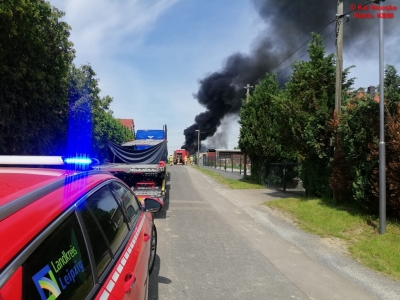 01.06.2021, B2:LKW, Traktorbrand, Braußwig