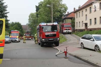 07.06.2021, B2:Wohnung, Ofenbrand in Küche, Regis-Breitingen